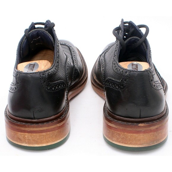 Cole Haan Shoes Men's Size 8.5 Wide Colton Brogue Wingtip Oxford Black C11756 - Picture 10 of 12